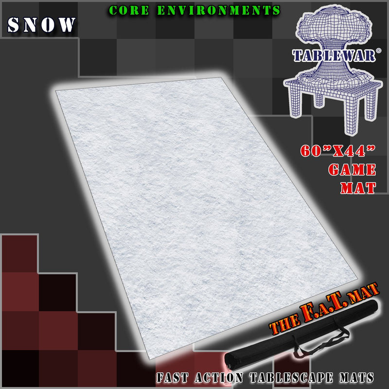F.A.T. Mats: Core Environment Snow 60"x44" Gaming Mat F.A.T. Mats