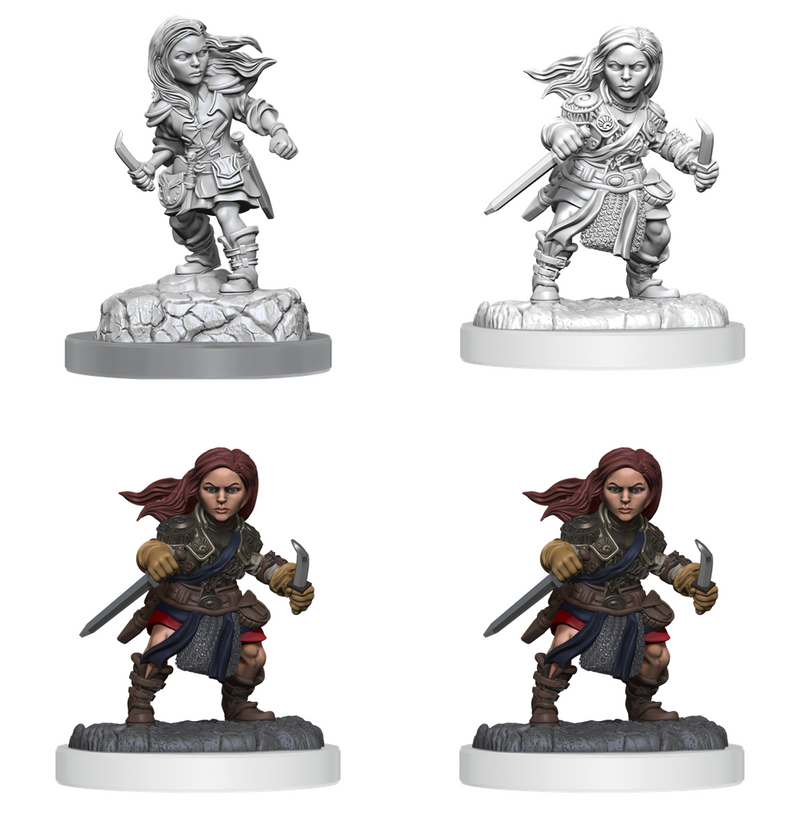 D&D Nolzur's Marvelous Miniatures: WV20 Halfling Rogue Female Unpainted Miniatures WizKids