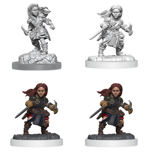 D&D Nolzur's Marvelous Miniatures: WV20 Halfling Rogue Female Unpainted Miniatures WizKids