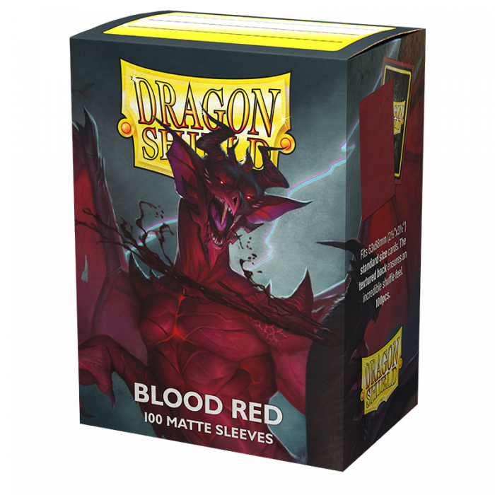 Dragon Shield: Matte Sleeves - Blood Red 100Ct