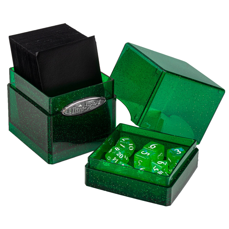 Ultra Pro: Glitter Green Satin Tower Deck Boxes & Storage Ultra Pro