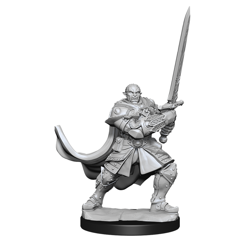 D&D Nolzur's Marvelous Miniatures: W15 Half-Orc Paladin Male Unpainted Miniatures WizKids