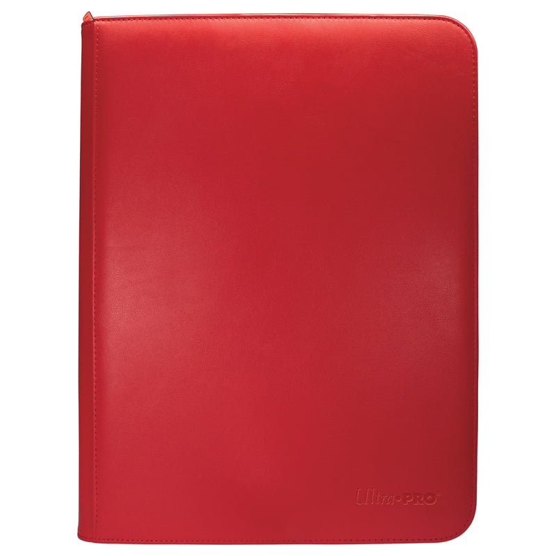 Ultra Pro: Pro Binder Vivid 9-Pocket Zippered Red Binders & Pages Ultra Pro