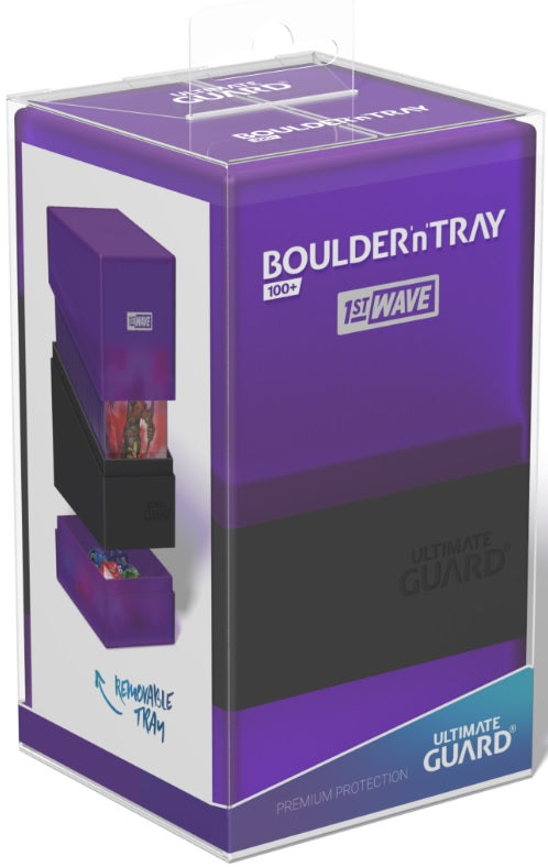 Ultimate Guard - Deck Case 100+ Boulder 'n' Tray - Purple/Black Deck Boxes & Storage Ultimate Guard