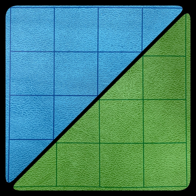 Battlemat 1" Square Reversible Blue/Green 26"X 23.5" (CHX96480) Playmats Chessex