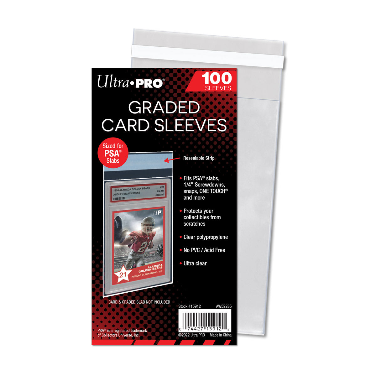 Ultra Pro: PSA Graded Sleeves 100Ct Card Sleeves Ultra Pro