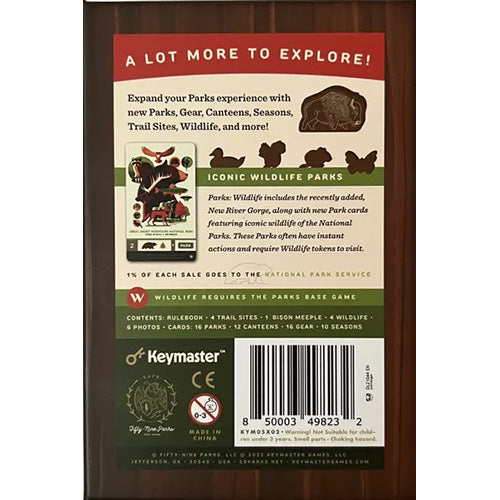 Parks : Wildlife Expansion Board Games Keymaster   