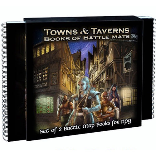 Loke Mats: Book of Battle Mats - Towns and Taverns RPG Miniatures Loke Mats   