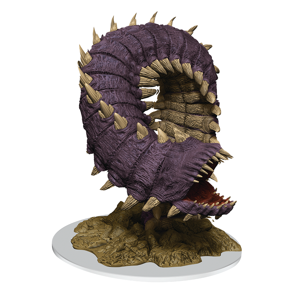 D&D Nolzur's Marvelous Miniatures: Purple Worm Unpainted Miniatures WizKids