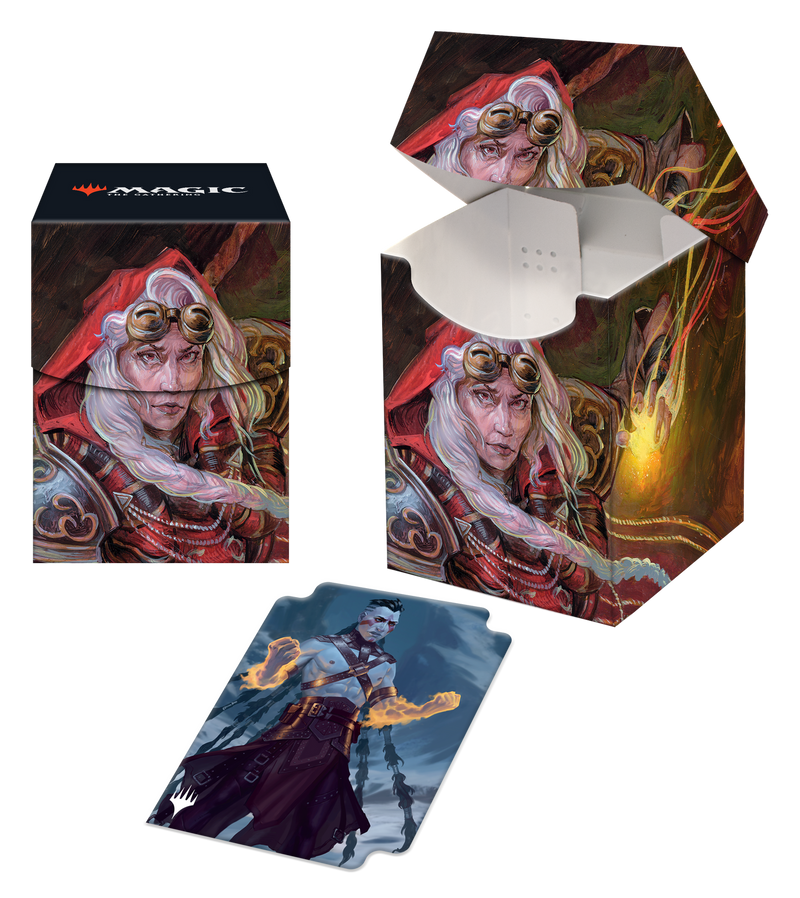 Dominaria United: Deck Box 100+ – Jaya, Fiery Negotiator Deck Boxes & Storage Ultra Pro