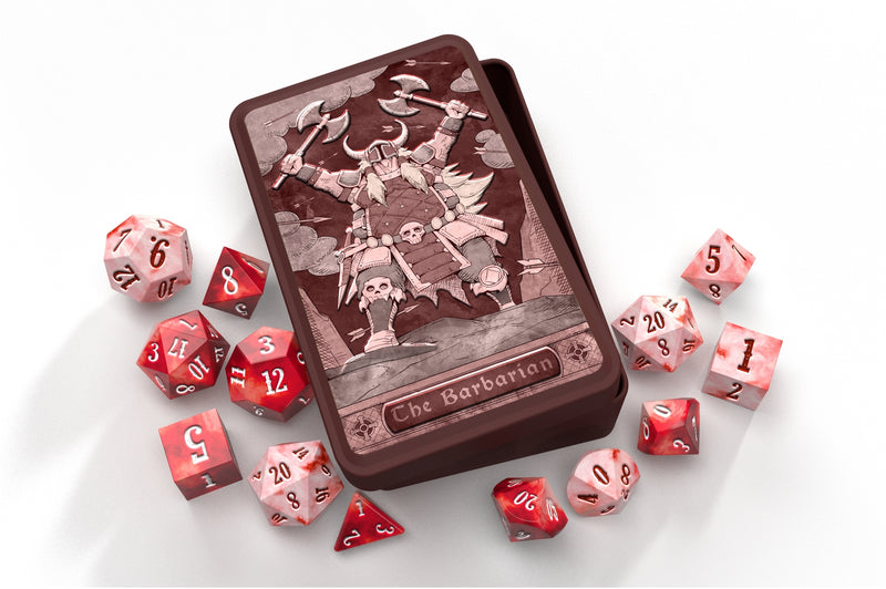 Beadle & Grimm's: The Barbarian RPG Dice Set Dice & Gaming Accessories Beadle & Grimm's