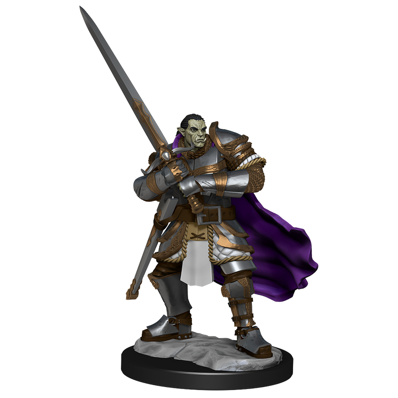 D&D Nolzur's Marvelous Miniatures: W15 Half-Orc Paladin Male Unpainted Miniatures WizKids