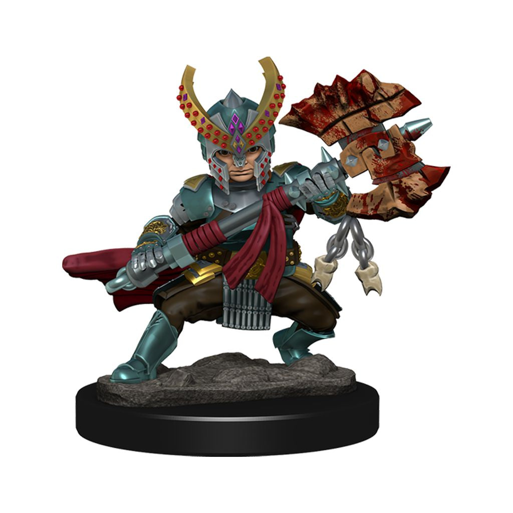 D&D Icons of the Realms: Premium Miniature - Halfling Fighter (Female) RPG Miniatures WizKids
