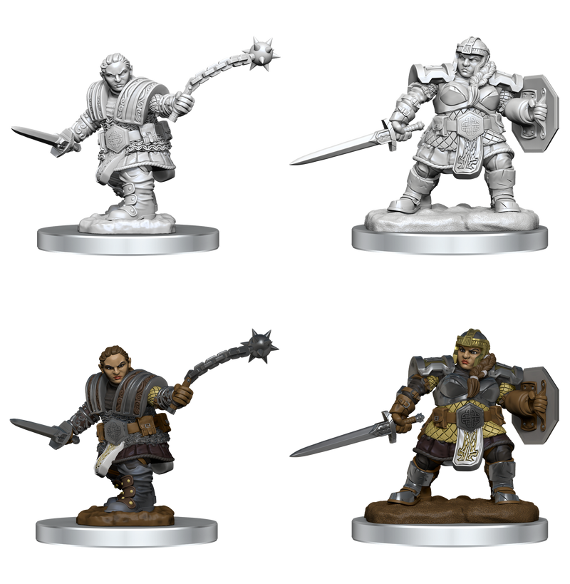 D&D Nolzur's Marvelous Miniatures: W16 Dwarf Fighter Unpainted Miniatures Wizkids