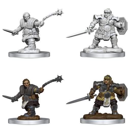 D&D Nolzur's Marvelous Miniatures: W16 Dwarf Fighter Unpainted Miniatures Wizkids