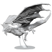D&D Nolzur's Marvelous Miniatures: Adult Silver Dragon Unpainted Miniatures WizKids