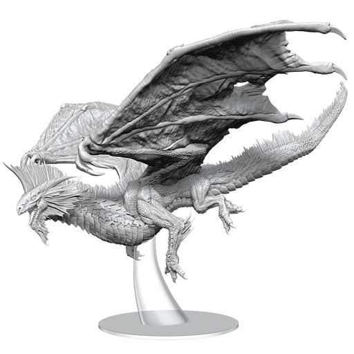 D&D Nolzur's Marvelous Miniatures: Adult Silver Dragon Unpainted Miniatures WizKids