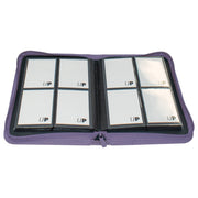 Ultra Pro: Pro Binder Vivid 4-Pocket Zippered Purple Binders & Pages Ultra Pro