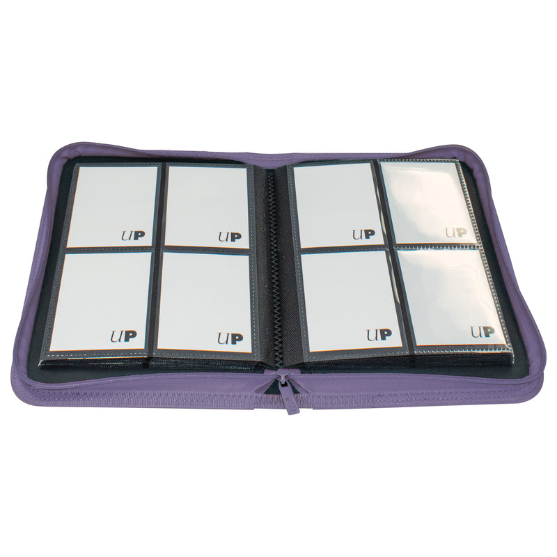 Ultra Pro: Pro Binder Vivid 4-Pocket Zippered Purple Binders & Pages Ultra Pro
