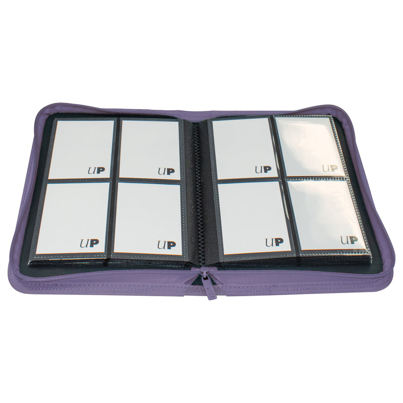 Ultra Pro: Pro Binder Vivid 4-Pocket Zippered Purple