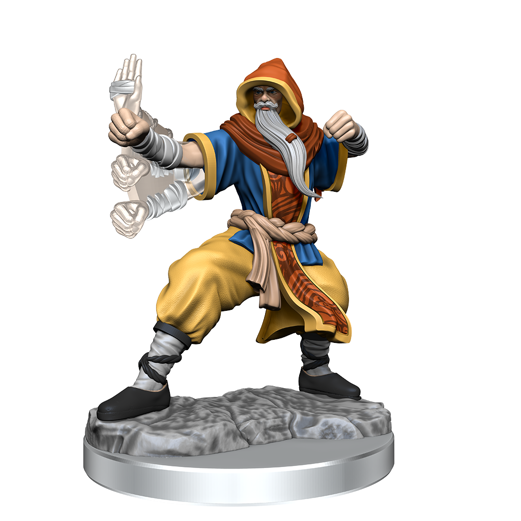 D&D Frameworks: Human Monk Male RPG Miniatures WizKids   