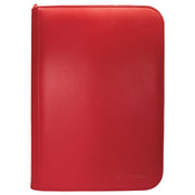 Ultra Pro: Pro Binder Vivid 4-Pocket Zippered Red Binders & Pages Ultra Pro