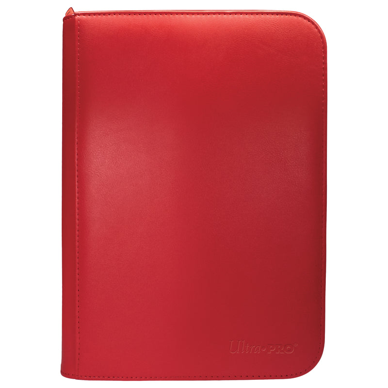 Ultra Pro: Pro Binder Vivid 4-Pocket Zippered Red Binders & Pages Ultra Pro
