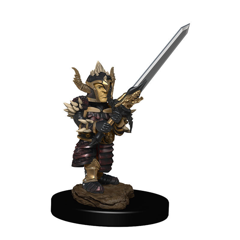 D&D Icons of the Realms: Premium Miniature - Halfling Fighter (Male) RPG Miniatures WizKids