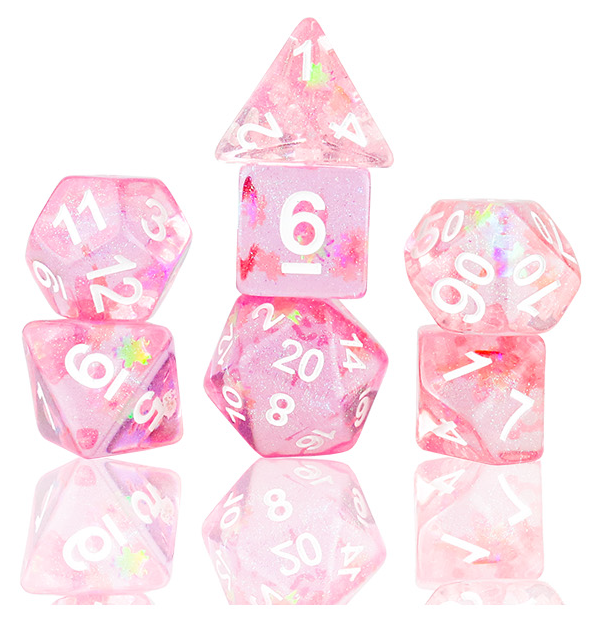 Sirius Dice: 7-Die Dice Set Celestial - Autumn Dawn Dice & Gaming Accessories Sirius Dice