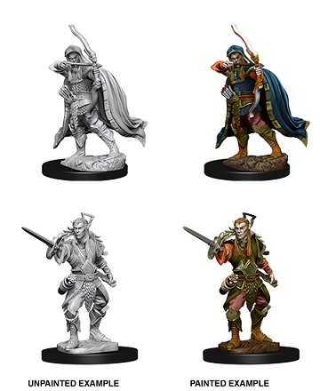 D&D Nolzur's Marvelous Miniatures: W7 Male Elf Rogue Unpainted Miniatures WizKids