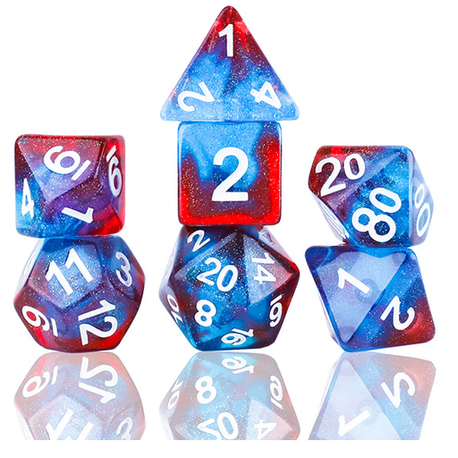 Sirius Dice: 7-Die Dice Set Celestial - Starry Skies Dice & Gaming Accessories Sirius Dice
