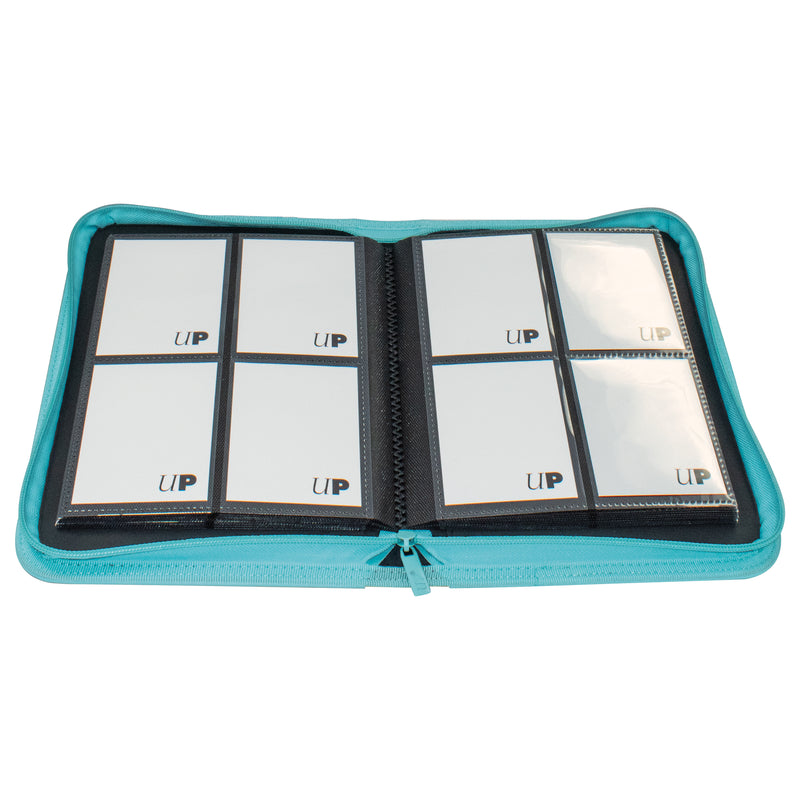 Ultra Pro: Pro Binder Vivid 4-Pocket Zippered Light Blue Binders & Pages Ultra Pro