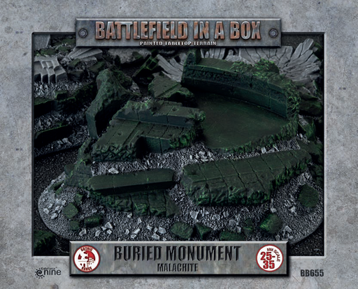 Battlefield in a Box: Gothic Buried Monument (Malachite) Terrain Gale Force Nine   