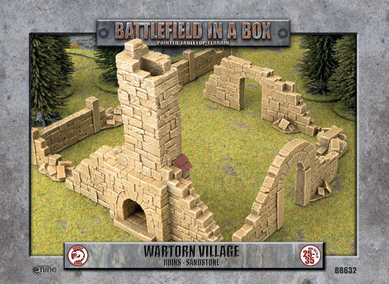 Battlefield in a Box: Wartorn Village Sandstone Ruins