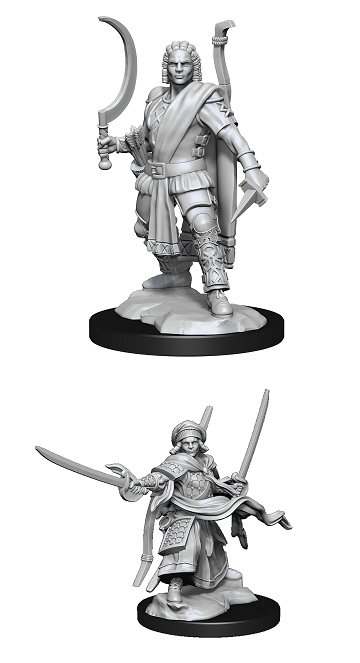 D&D Nolzur's Marvelous Miniatures: W13 Human Ranger Male Unpainted Miniatures WizKids