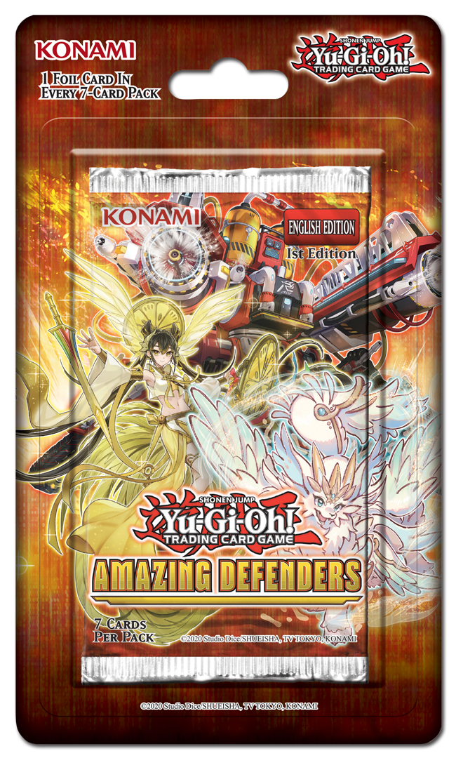 Yu-Gi-Oh Amazing Defenders Booster Pack Blister (1st Edition) Yugioh Sealed Yu-Gi-Oh!   