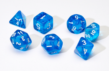 Sirius Dice: 7-Die Dice Set - Blue Dice & Gaming Accessories Sirius Dice