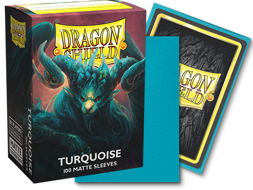 Dragon Shield: Matte Sleeves - Turquoise 100ct Card Sleeves Dragon Shield