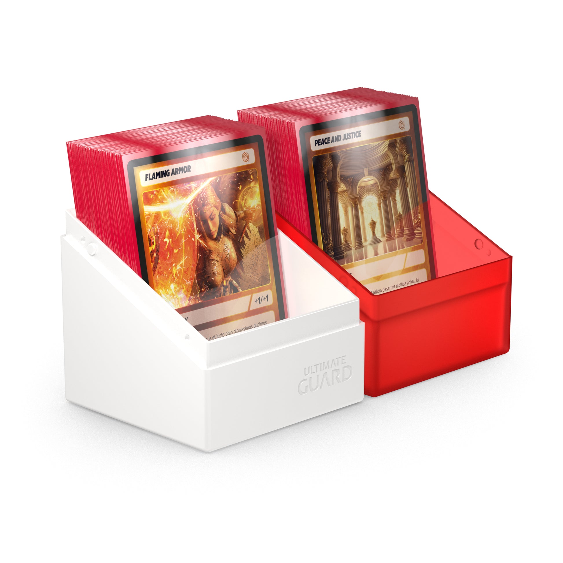 Ultimate Guard: Boulder 100+ - Synergy Red/White Deck Boxes & Storage Ultimate Guard