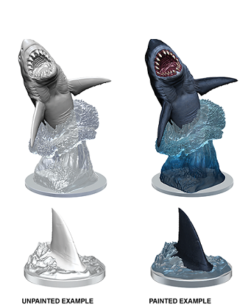 WizKids Deep Cuts Unpainted Miniatures: W9 Shark Unpainted Miniatures WizKids