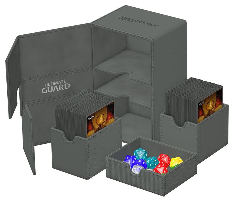 Ultimate Guard Twin Flip 'n' Tray: Grey (160+) Product Type Unknown Ultimate Guard
