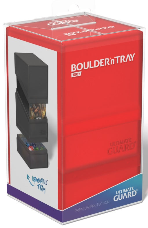 Ultimate Guard: Boulder n Tray 100+ Deck Case (Ruby) Deck Boxes & Storage Ultimate Guard