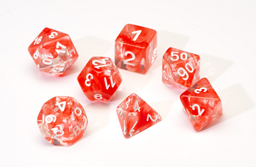 Sirius Dice: 7-Die Dice Set - Red Cloud Dice & Gaming Accessories Sirius Dice