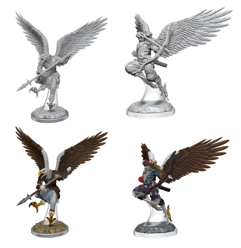 D&D Nolzur's Marvelous Miniatures: W17 Aarakocra Fighters Unpainted Miniatures WizKids