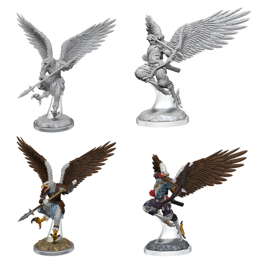 D&D Nolzur's Marvelous Miniatures: W17 Aarakocra Fighters Unpainted Miniatures WizKids