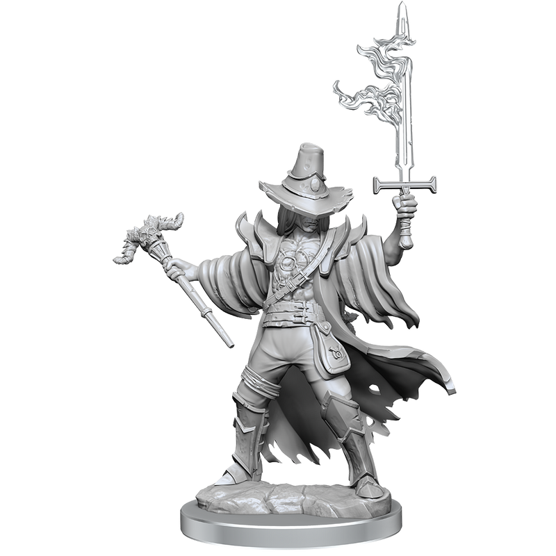 D&D Frameworks: W1 Human Warlock Male RPG Miniatures WizKids