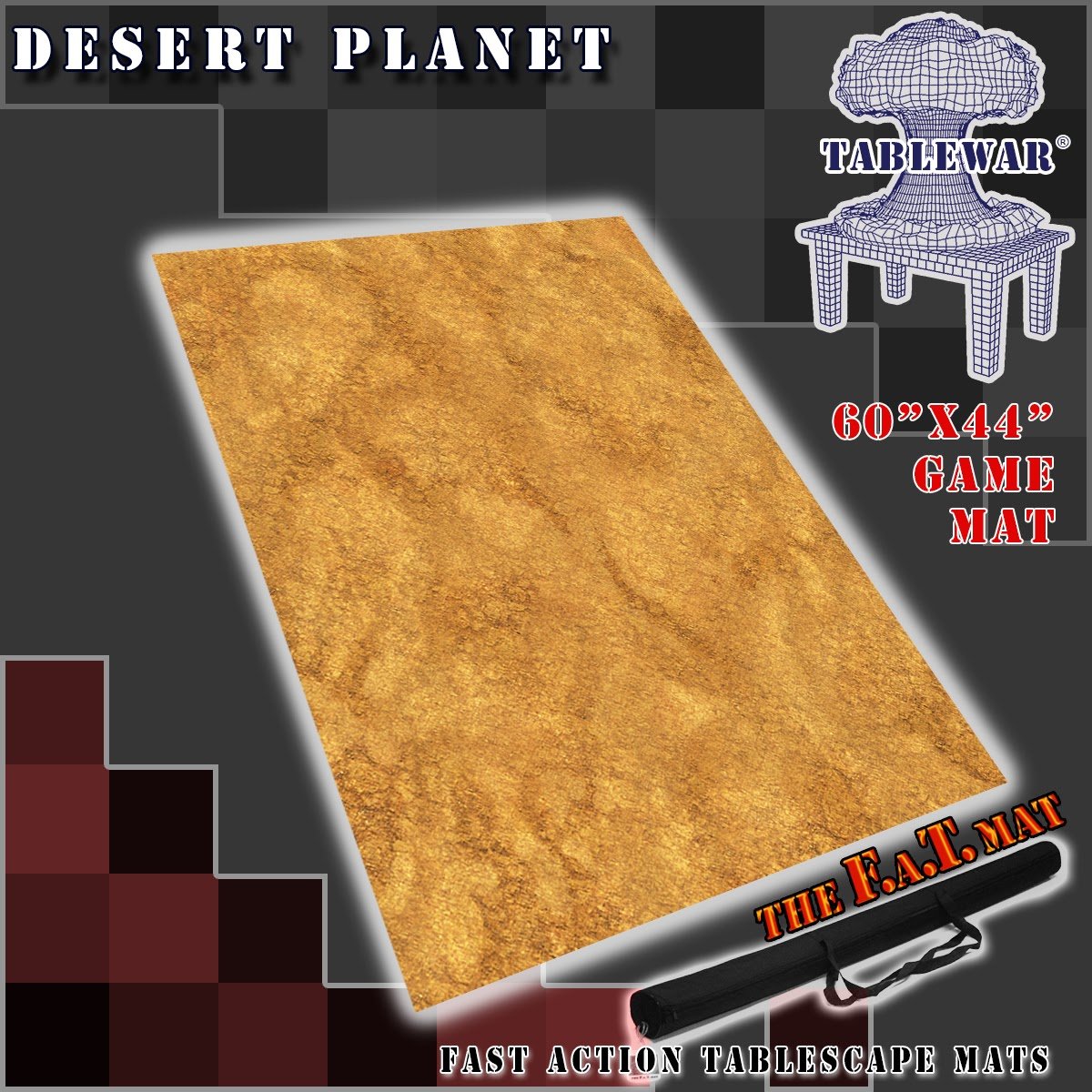 F.A.T. Mats: Desert Planet 60"x44" Gaming Mat Universal Distribution