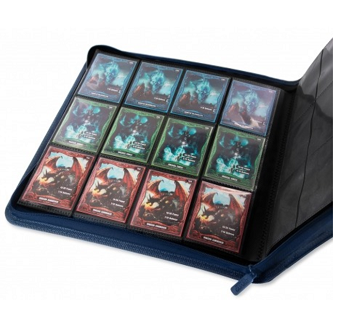Ultimate Guard: 12-Pocket QuadRow Zipfolio Xenoskin Binder - Dark Blue Binders & Pages Ultimate Guard