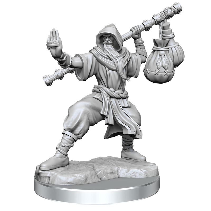 D&D Frameworks: Human Monk Male RPG Miniatures WizKids   