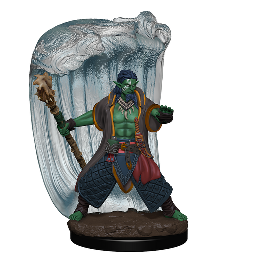 D&D Icons of the Realms: Premium Miniature - Water Genasi Druid (Male) RPG Miniatures WizKids